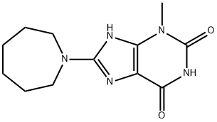 8-Azepan-1-yl-3-methyl-3,7-dihydro-purine-2,6-dione Structure