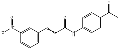 N-(4-acetylphenyl)-3-(3-nitrophenyl)acrylamide Structure