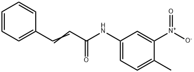 N-(4-methyl-3-nitrophenyl)-3-phenylacrylamide Structure