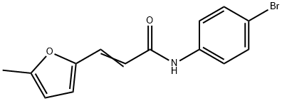 (E)-N-(4-bromophenyl)-3-(5-methylfuran-2-yl)acrylamide 구조식 이미지