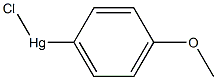 Mercury,chloro(4-methoxyphenyl)- Structure