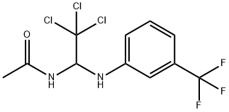 N-[2,2,2-trichloro-1-[3-(trifluoromethyl)anilino]ethyl]acetamide Structure