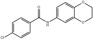 4-chloro-N-(2,3-dihydro-1,4-benzodioxin-6-yl)benzamide Structure