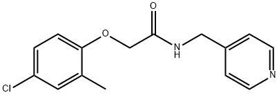 2-(4-chloro-2-methylphenoxy)-N-(4-pyridinylmethyl)acetamide 구조식 이미지