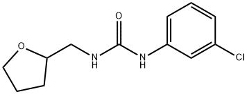 1-(3-chlorophenyl)-3-(oxolan-2-ylmethyl)urea 구조식 이미지