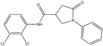 N-(2,3-dichlorophenyl)-5-oxo-1-phenylpyrrolidine-3-carboxamide Structure