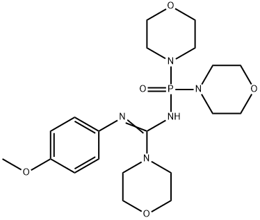 (Z)-N-(dimorpholinophosphoryl)-N-(4-methoxyphenyl)morpholine-4-carboximidamide Structure