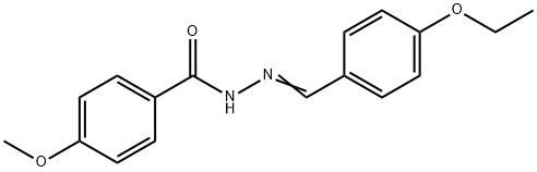 N'-(4-ethoxybenzylidene)-4-methoxybenzohydrazide 구조식 이미지