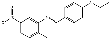 N-(4-ethoxybenzylidene)-2-methyl-5-nitroaniline 구조식 이미지