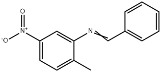 N-benzylidene-2-methyl-5-nitroaniline 구조식 이미지