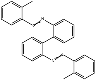 N,N'-bis(2-methylbenzylidene)-2,2'-biphenyldiamine Structure