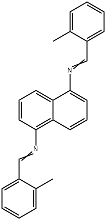 N,N'-bis(2-methylbenzylidene)-1,5-naphthalenediamine 구조식 이미지