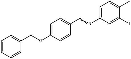 N-[4-(benzyloxy)benzylidene]-3-iodo-4-methylaniline Structure