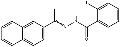 2-iodo-N'-[1-(2-naphthyl)ethylidene]benzohydrazide Structure