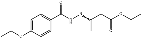 ethyl 3-[(4-ethoxybenzoyl)hydrazono]butanoate Structure