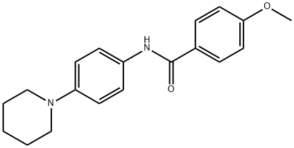 4-methoxy-N-(4-piperidin-1-ylphenyl)benzamide Structure