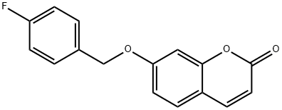 7-((4-fluorobenzyl)oxy)-2H-chromen-2-one 구조식 이미지