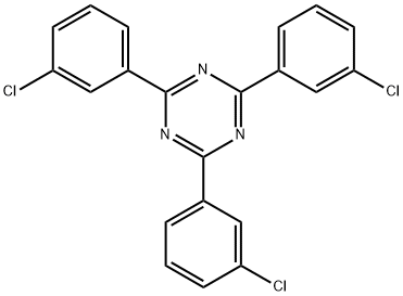 2,4,6-tris(3-chlorophenyl)-1,3,5-triazine Structure