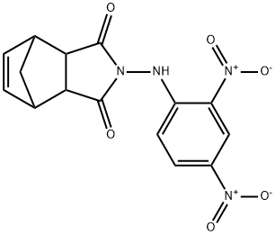 2-((2,4-dinitrophenyl)amino)-3a,4,7,7a-tetrahydro-1H-4,7-methanoisoindole-1,3(2H)-dione 구조식 이미지