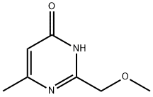 4(1H)-Pyrimidinone, 2-(methoxymethyl)-6-methyl- 구조식 이미지