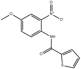 N-(4-methoxy-2-nitrophenyl)thiophene-2-carboxamide 구조식 이미지