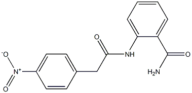 2-[[2-(4-nitrophenyl)acetyl]amino]benzamide Structure