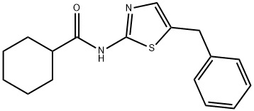 N-(5-benzylthiazol-2-yl)cyclohexanecarboxamide Structure