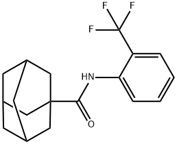 N-[2-(trifluoromethyl)phenyl]adamantane-1-carboxamide 구조식 이미지