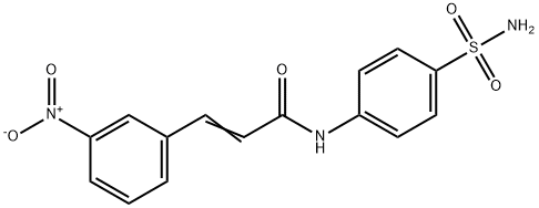 (E)-3-(3-nitrophenyl)-N-(4-sulfamoylphenyl)acrylamide 구조식 이미지