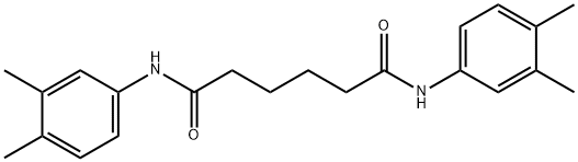 N,N'-bis(3,4-dimethylphenyl)hexanediamide 구조식 이미지