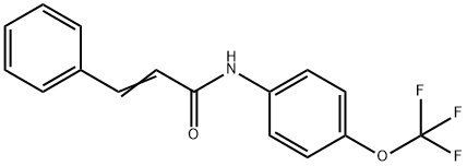 3-phenyl-N-[4-(trifluoromethoxy)phenyl]acrylamide 구조식 이미지