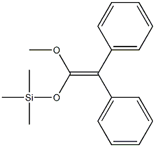 Silane, [(1-methoxy-2,2-diphenylethenyl)oxy]trimethyl- 구조식 이미지