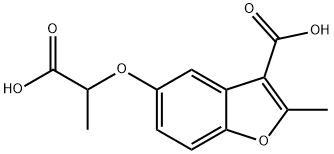 5-(1-carboxyethoxy)-2-methylbenzofuran-3-carboxylic acid Structure