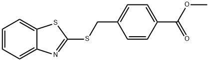 methyl 4-((benzo[d]thiazol-2-ylthio)methyl)benzoate 구조식 이미지