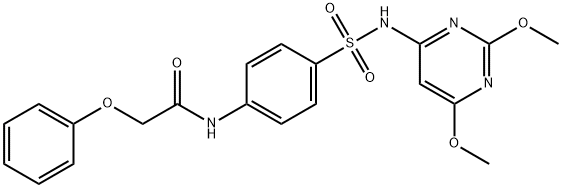 N-(4-(N-(2,6-dimethoxypyrimidin-4-yl)sulfamoyl)phenyl)-2-phenoxyacetamide Structure