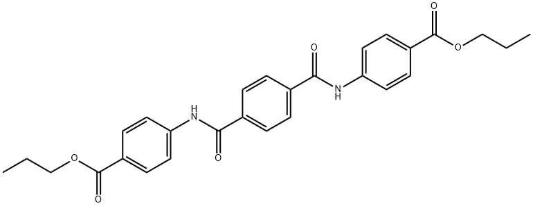 dipropyl 4,4'-[1,4-phenylenebis(carbonylimino)]dibenzoate Structure