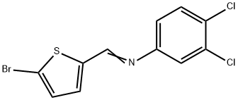 N-[(5-bromo-2-thienyl)methylene]-3,4-dichloroaniline Structure