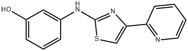 3-{[4-(pyridin-2-yl)-1,3-thiazol-2-yl]amino}phenol 구조식 이미지