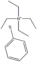 Ethanaminium, N,N,N-triethyl-, benzenethiolate Structure