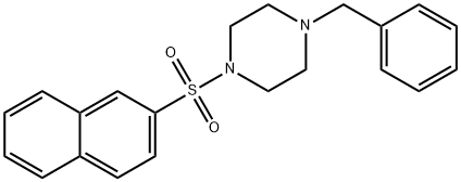 1-benzyl-4-(naphthalen-2-ylsulfonyl)piperazine 구조식 이미지