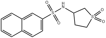 N-(1,1-dioxidotetrahydrothiophen-3-yl)naphthalene-2-sulfonamide Structure
