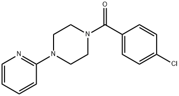 (4-chlorophenyl)(4-(pyridin-2-yl)piperazin-1-yl)methanone 구조식 이미지