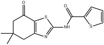 N-(5,5-dimethyl-7-oxo-4,5,6,7-tetrahydrobenzo[d]thiazol-2-yl)thiophene-2-carboxamide Structure
