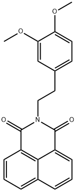 2-(3,4-dimethoxyphenethyl)-1H-benzo[de]isoquinoline-1,3(2H)-dione 구조식 이미지