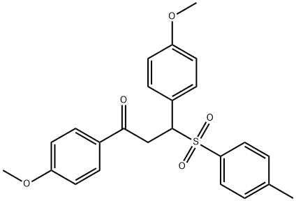 1,3-bis(4-methoxyphenyl)-3-tosylpropan-1-one 구조식 이미지