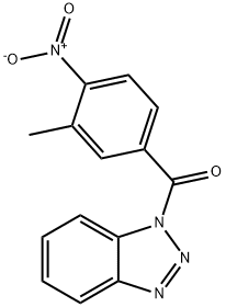 (1H-benzo[d][1,2,3]triazol-1-yl)(3-methyl-4-nitrophenyl)methanone Structure