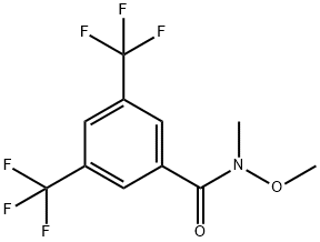 N-methoxy-N-methyl-3,5-bis(trifluoromethyl)benzamide 구조식 이미지