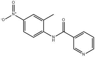 N-(2-methyl-4-nitrophenyl)pyridine-3-carboxamide 구조식 이미지