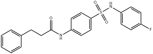 N-{4-[(4-fluorophenyl)sulfamoyl]phenyl}-3-phenylpropanamide Structure