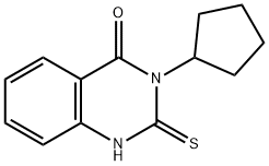 4(1H)-Quinazolinone, 3-cyclopentyl-2,3-dihydro-2-thioxo- Structure